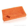 orange face towel with microfiber fabric/cotton hight quality